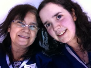     Two of the biggest #canuckleheads there are & we were more than ready for this game! #MotherDaughter